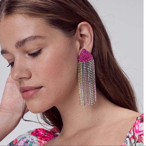 For Love and Lemons - Azalea Crystal Earrings, Neon - Picture 3 of 3